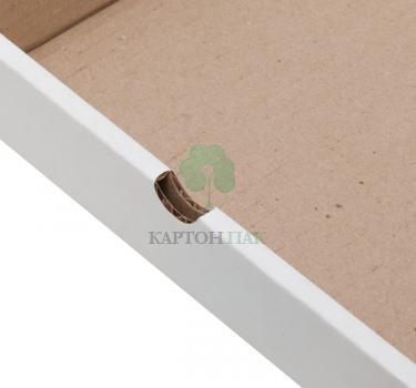 Белая коробка для пиццы, 330*330*35 мм