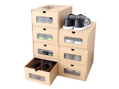 Складные выдвижные прозрачные коробки для хранения обуви